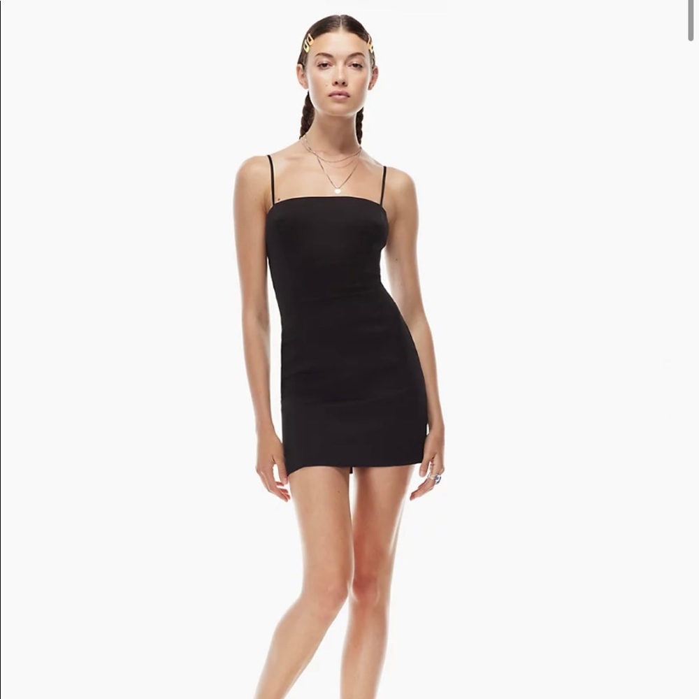 Aritzia Sunday Best Shimmer Dress Black